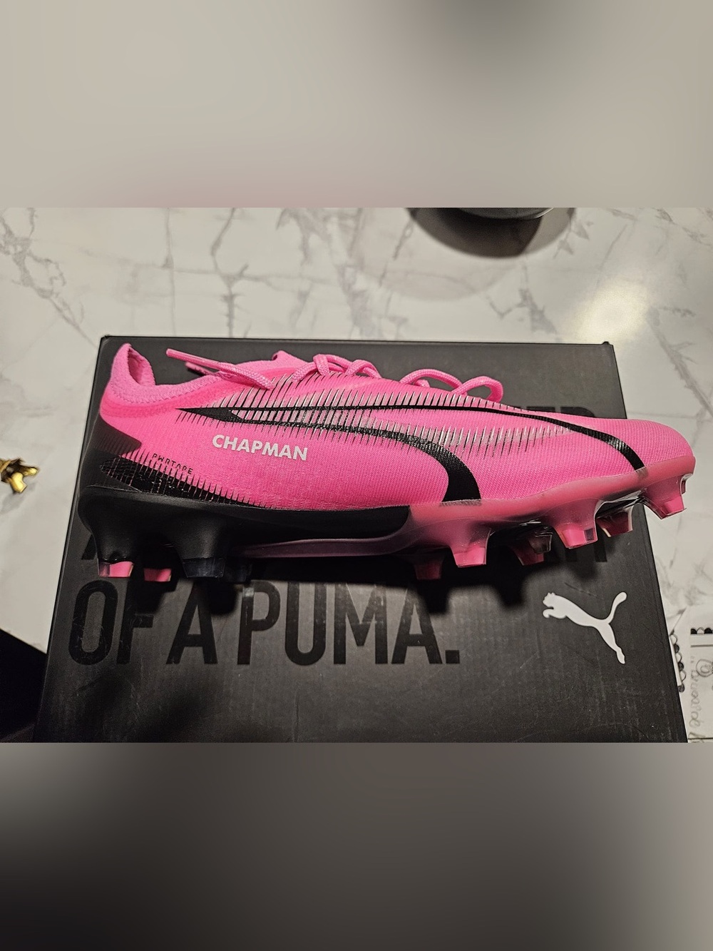 Puma Chapman Women's Soccer Cleats in Hot Pink and Black